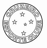 Cruzeiro Colorir Escudo sketch template