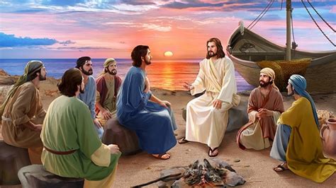 topic jesus revealed    disciples   sea  tiberia