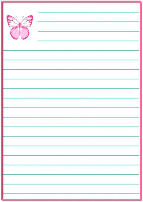 printable stationery  lines