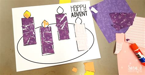 advent wreath rip art craft sara  creations