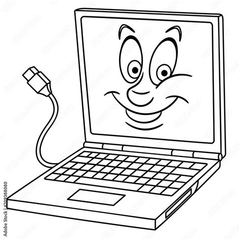 laptop coloring page