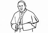 Pope Francis Gravur Papst Zeichnen Franziskus Malvorlagen Malbücher sketch template