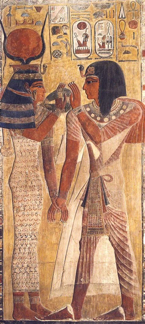 hathor and seti the louvre looks like love ancient egypt art