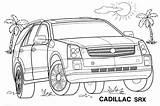 Coloring Cadillac Pages Vehicles sketch template