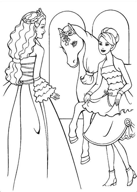 coloring pages princess horse princess sitting  horse coloring page