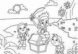 Jake Pirates Coloring Pages Neverland Treasure Izzy Pirate Chest Disney Print Land Never Sheets Colouring Jack Chubby Marina Kids Found sketch template