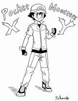 Ash Pokemon Coloring Ketchum Pages Xy Drawing Trainer Outfit Color Printable Getdrawings Deviantart Getcolorings Attractive Coloringhome Popular sketch template