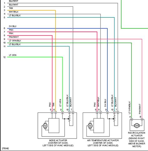 wiring diagram  blend door chevy hhr network