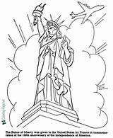 Coloring History Pages Liberty Statue American Kids Revolution Patriotic Printable Printing Help Below Click Popular sketch template