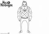 Hello Neighbor Coloring Pages Mr Printable Peterson Kids Drawing Sheet Color Print Sheets Educativeprintable sketch template