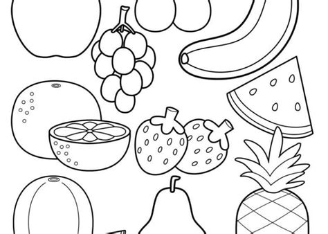food coloring pages    introduce healthy food  children