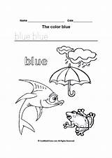 Blue Coloring Color Worksheets Preschool Printable Kindergarten Worksheet Preschoolers Activities Pages Colors Toddlers 25kb Choose Board sketch template