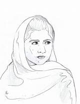 Malala Drawing Yousafzai Drawings Jpeg Disegni sketch template