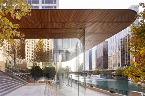 apple  fosterpartners bring modern architecture  life   iconic apple store