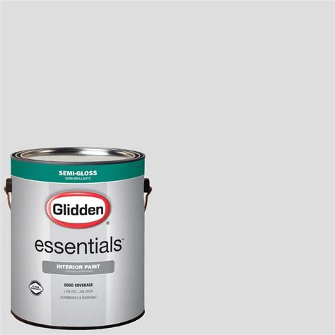 glidden essentials  gal hdgcnu touch  grey semi gloss interior