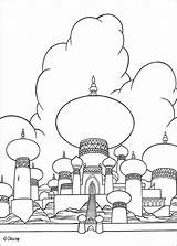 Aladdin Sheets Castle sketch template