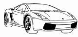 Lamborghini Gallardo Coloring Pages Car A4 Categories Coloringonly sketch template