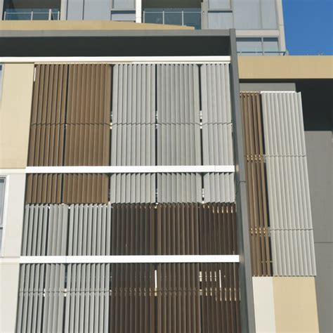 supply aluminium vertical louver shutter  exterior factory quotes foshan city nanhai