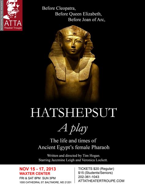 New Play Hatshepsut The Life And Times Of Ancient Egypt