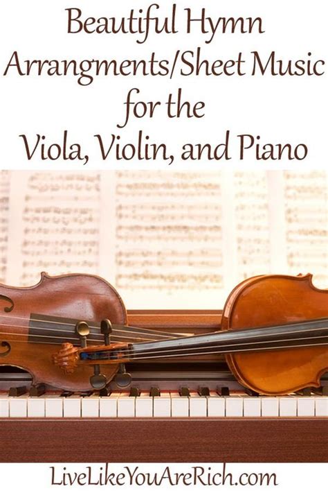 viola violin piano hymn sheet music beautiful sheet