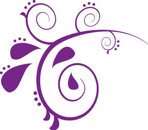 A Purple Purple Swirl 2 Clip Art At Vector Clip Art Online