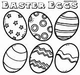 Easter Coloring Eggs Pages Egg Colorings Print sketch template