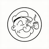 Popeye Sailor Man Getdrawings Drawing sketch template