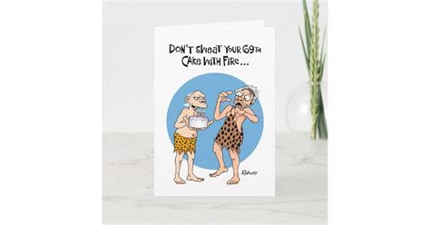 funny 69th birthday card