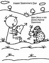 Coloring Jesus Valentine Pages Valentines Sheep Baby Sunday School Making His Churchhousecollection Printable Church Printables Sheets Kids Crafts sketch template