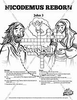 Nicodemus Bible Sunday School Puzzles John Crossword Sharefaith Jesus Puzzle Kids Lesson Activities Printable sketch template