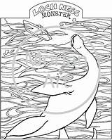 Ness Loch Monster Coloring Pages Getcolorings Printable Color Getdrawings sketch template