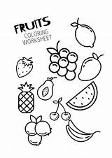 Fruits Papaya sketch template