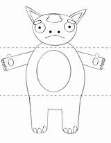 Craft Monsters Own Make Monster Kids Template Print Cut Paste Printable Preview Templates Crafts Create Kid Color Printables Activities Kindergarten sketch template