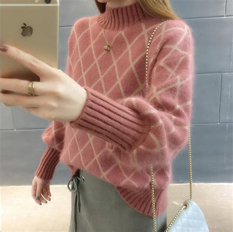 sweaters fashion 2019 women turtleneck female cashmere sweater vintage