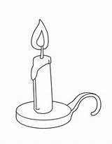 Candle Coloring 305px 1kb sketch template