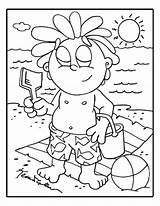 Coloring Pages Sunscreen Sunburn Ouch Getdrawings Getcolorings sketch template