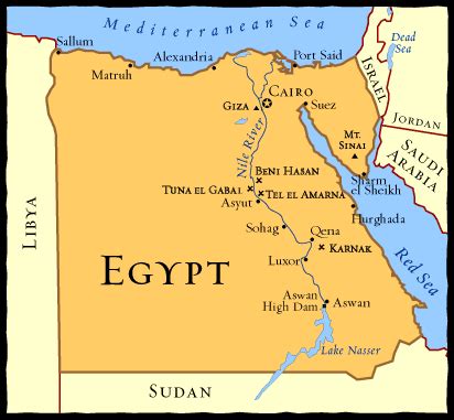 egypt map mazahjornaldomsn