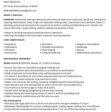 welder resume template business psd excel word