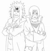 Itachi Jiraiya Coloring Pages Naruto Lineart Uchiha Smiling Drawing Deviantart Line Anime Printable Drawings Choose Board sketch template