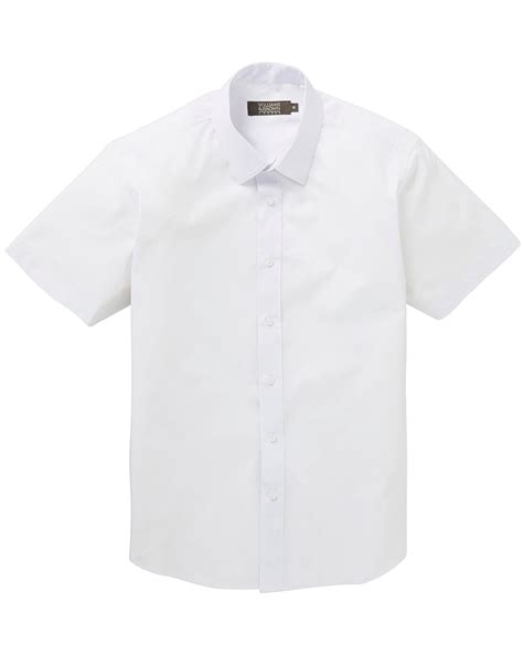 white short sleeve formal shirt premier man