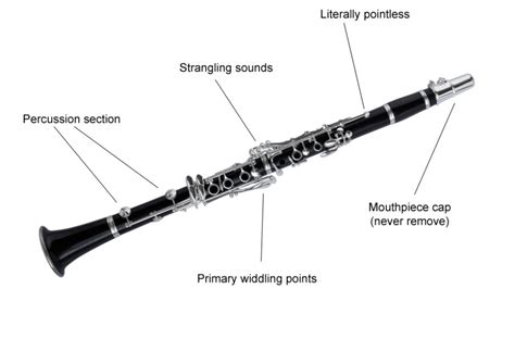 clarinet musical instrument instruction diagrams