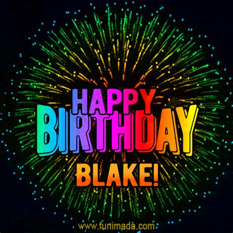 bursting  colors happy birthday blake gif  video