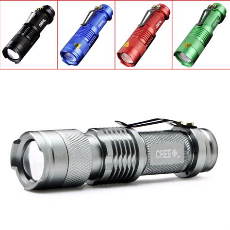 colors mini led flashlight cree  lm waterproof led laterna  modes zoomable
