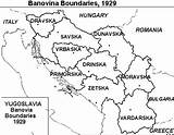 Serbia Map Yugoslav Banovina 1929 Serbian sketch template
