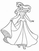 Aurora Coloring Pages Princess Disney Sleeping Beauty Printable Drawing Dress Wedding Isabella Her Baby Print Happily Walk Color Clipart Getdrawings sketch template