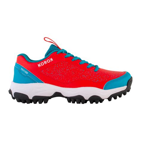 kids   mid intensity field hockey shoes fh redblue