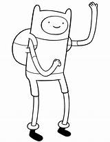 Adventure Time Coloring Pages Finn Human sketch template