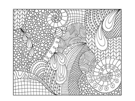 zentangle inspired coloring page printable  zendoodle