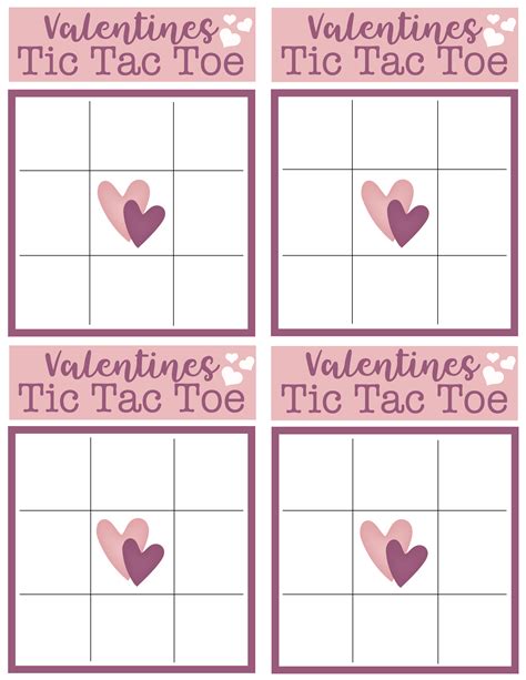 valentines tic tac toe printable simply  mommy