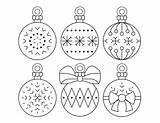 Ornaments Snowflakes Diamonds sketch template